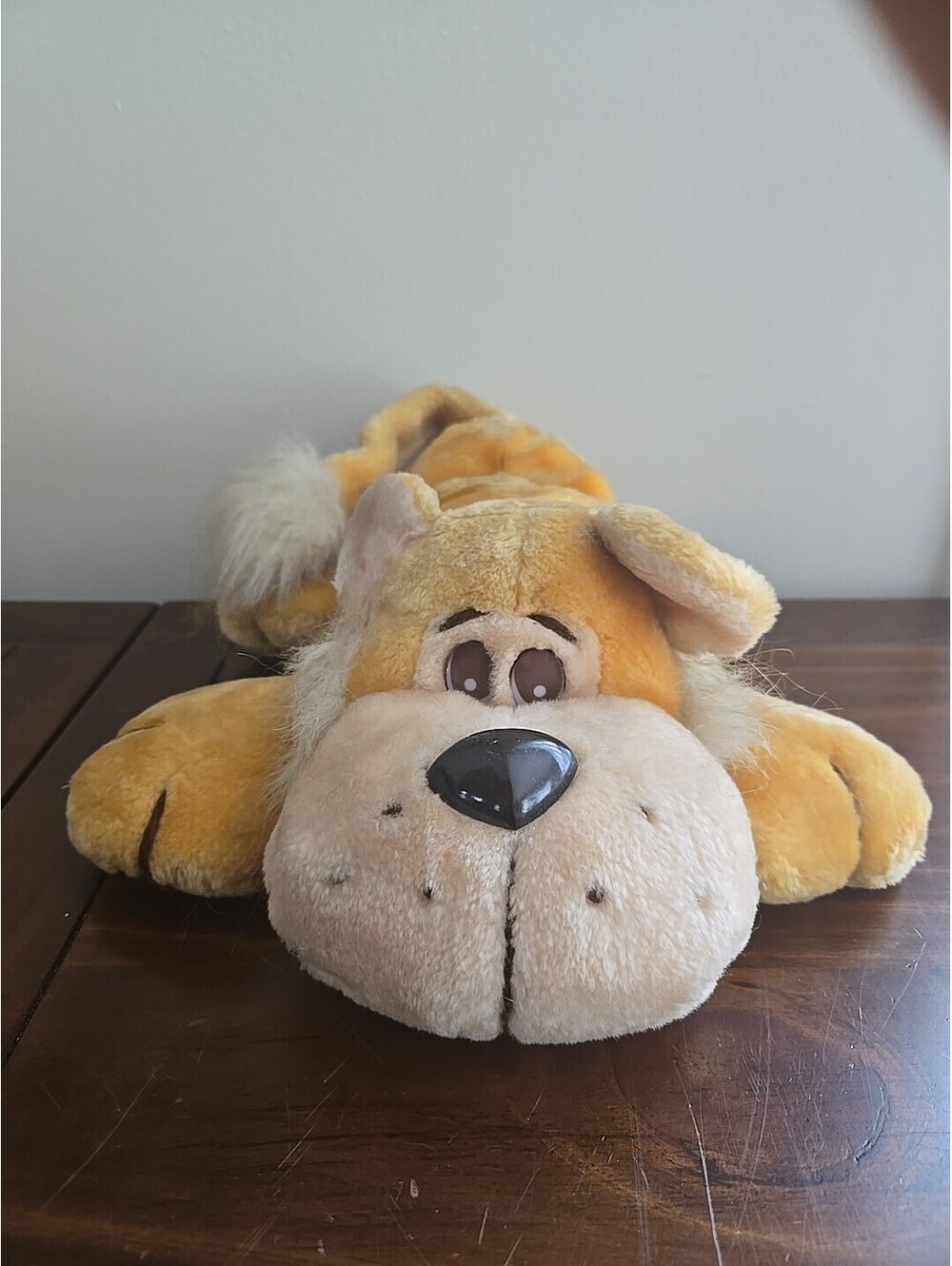 Vintage Plush Brown Dog Stuffed Shire Toys 12" Made In Korea Pound Puppy Style